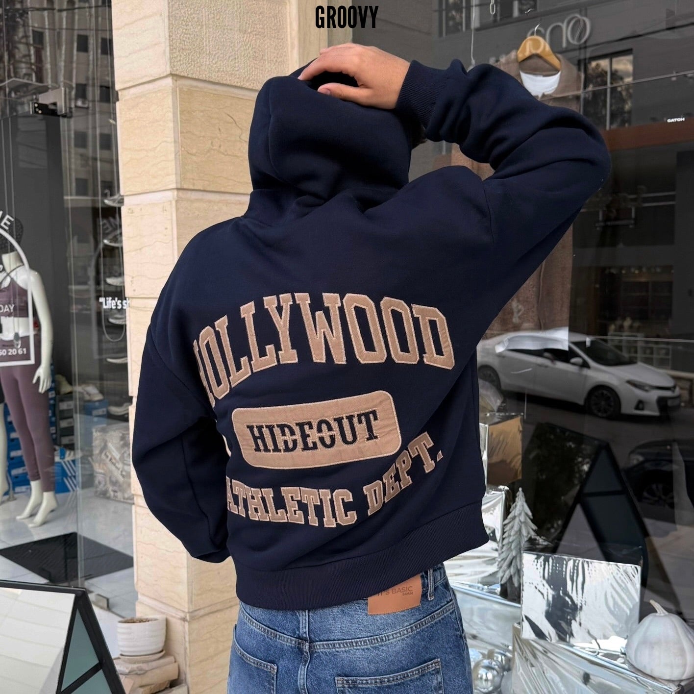 Hollywood hideout athletic dept. hoodie Navy