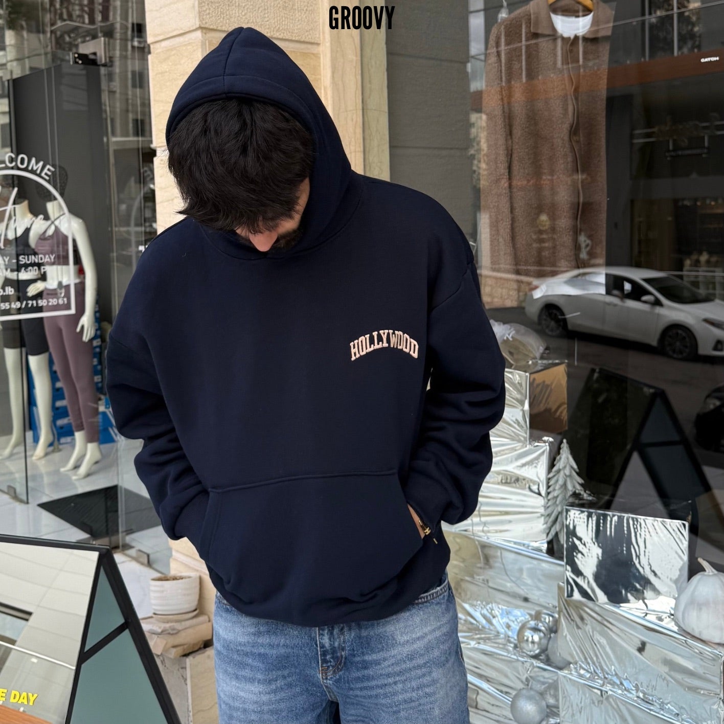 Hollywood hideout athletic dept. hoodie Navy