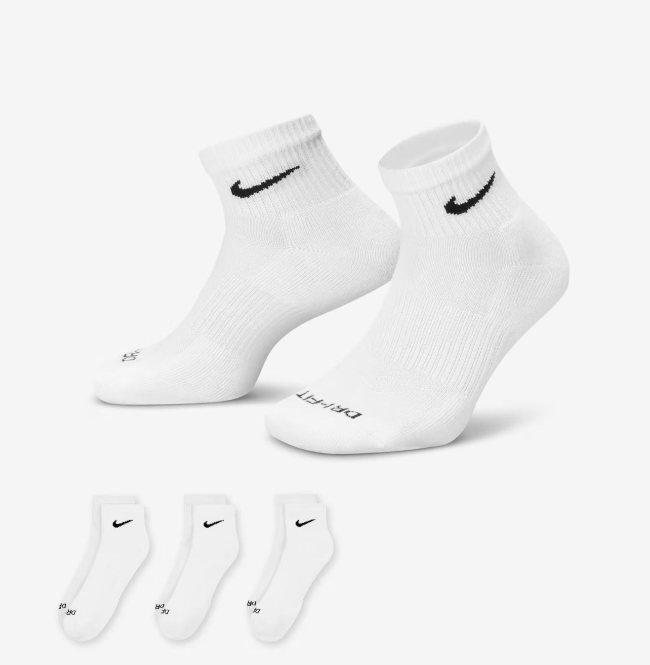 Dri-Fit Nike ankle socks (pack of 3)