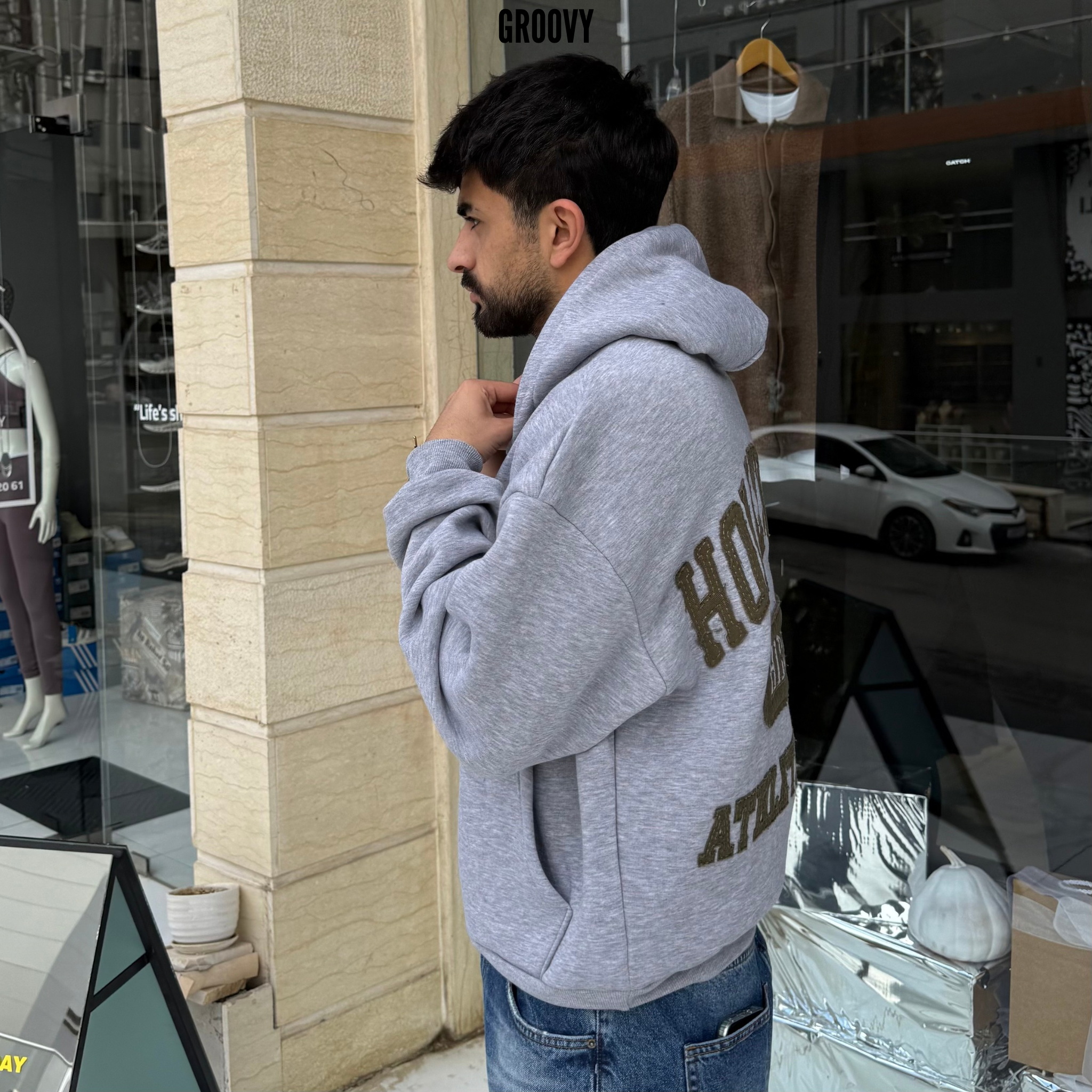 Hollywood hideout athletic dept. hoodie Grey