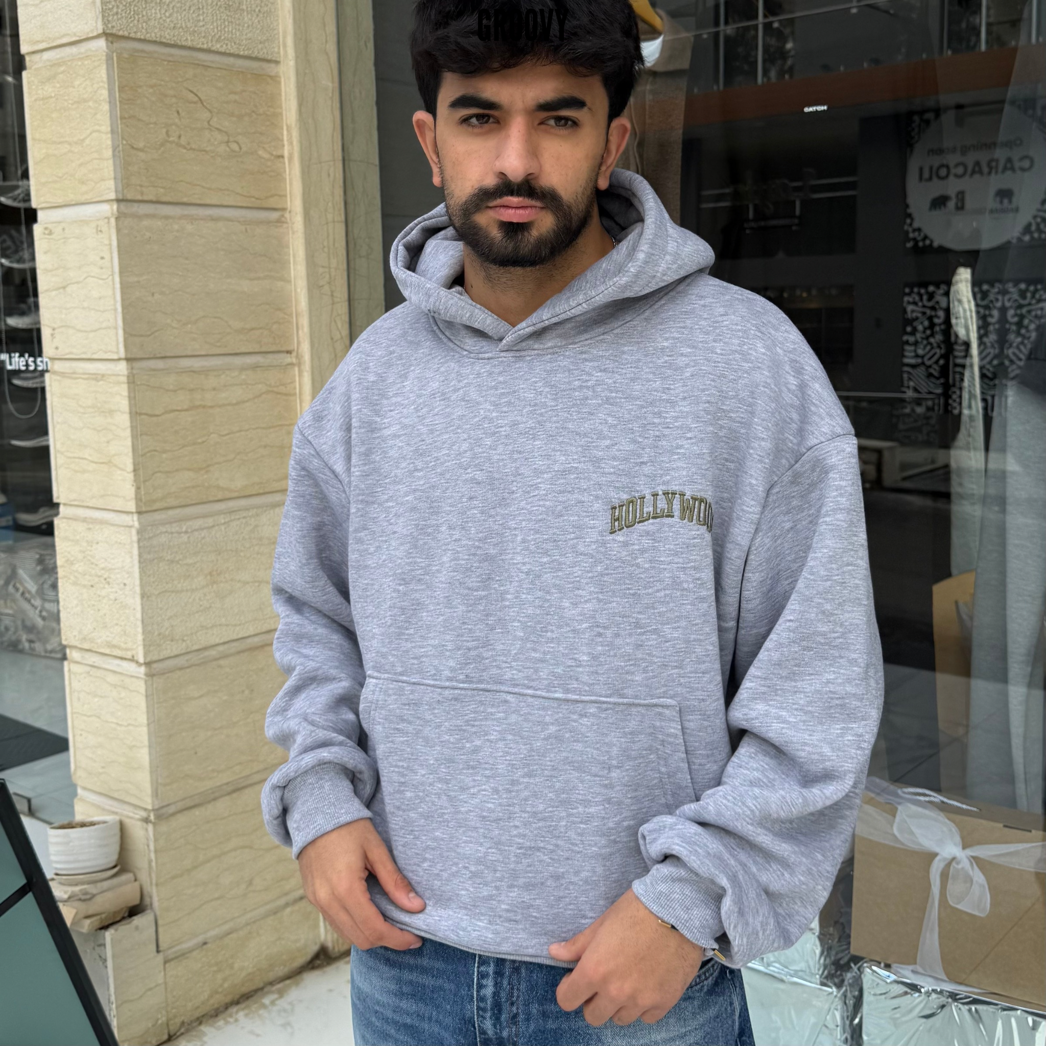 Hollywood hideout athletic dept. hoodie Grey